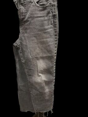 Old Navy Women's Gray Washed Straight-Leg Jeans